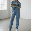 pantalone in velluto costina  modello jogger milly